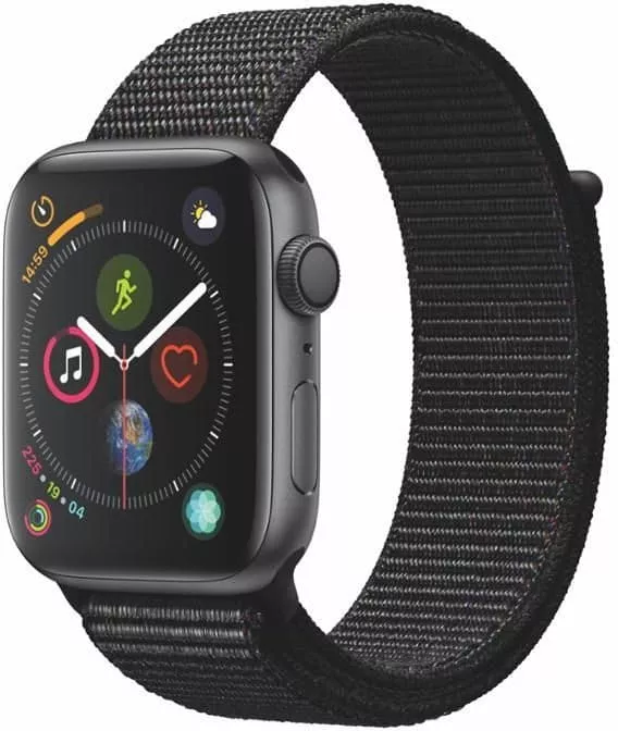 Apple watch series 4 gps space grey aluminium case with black sport loop on sale