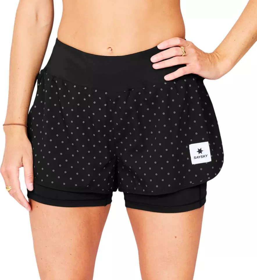 Saysky W Reflective Polka 2 In 1 Pace Shorts 3