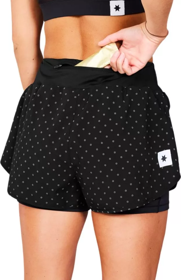 Saysky W Reflective Polka 2 In 1 Pace Shorts 3
