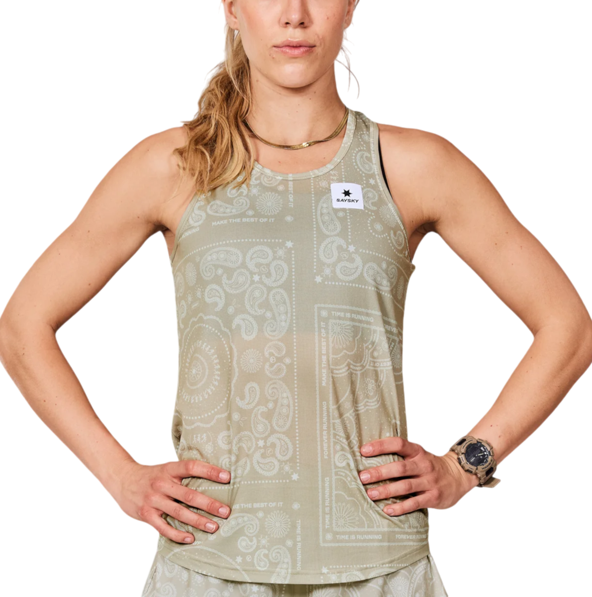 W Paisley Combat Singlet