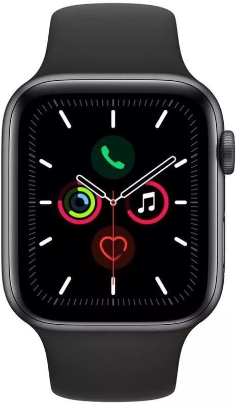 Apple Watch Series 5 GPS, 44mm Space Grey Aluminium Case with Black Sport  Band - Top4Running.com