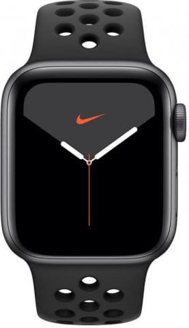Apple Watch Series 5 GPS, 40mm Space Grey Aluminium Case with Anthracite/Black Sport Band