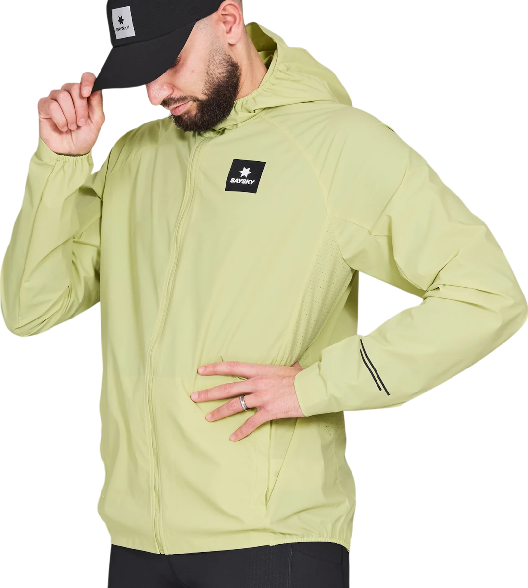 Jakke med hætte Saysky Clean Pace Flex Hooded Jacket