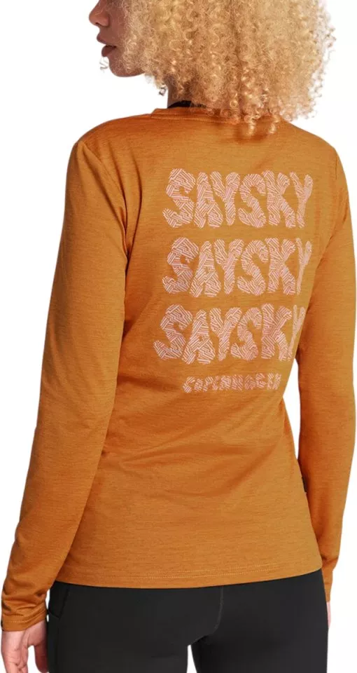 Long-sleeve T-shirt Saysky Reflective Logo Pace Long Sleeve