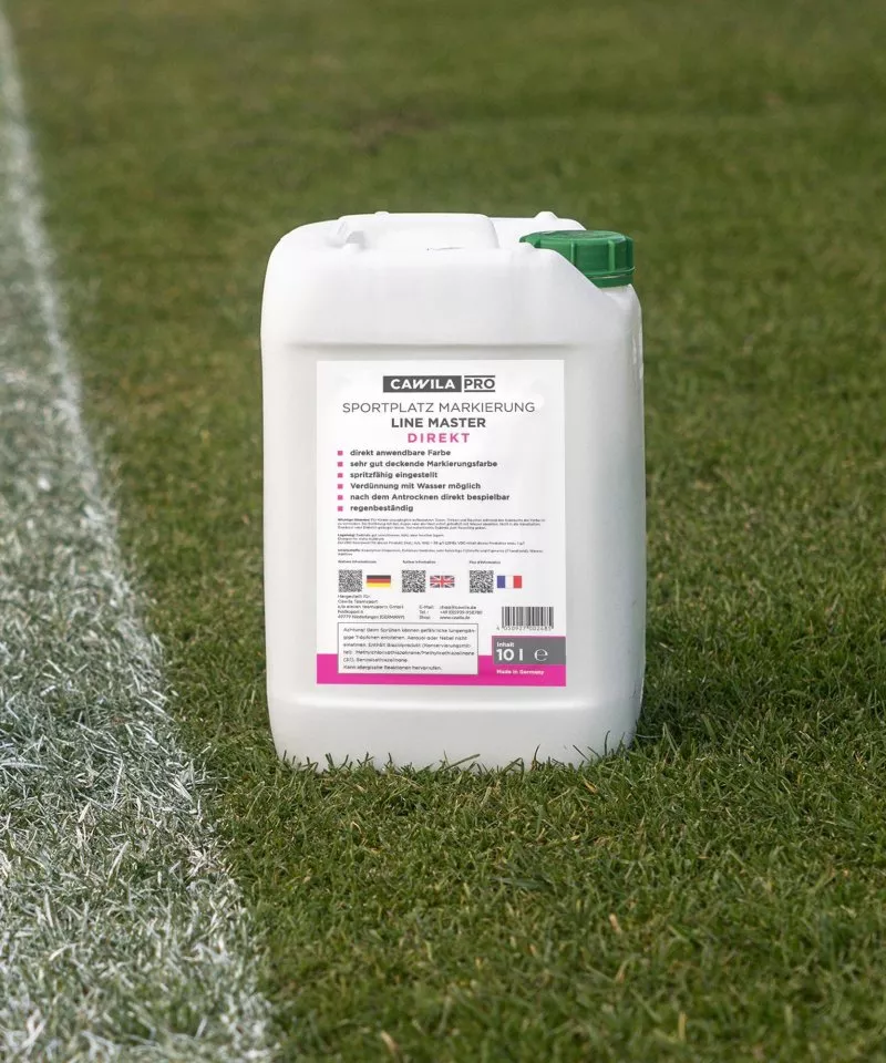 Lahve a hydratační vaky Cawila LINE MASTER Rasenmarkierungsfarbe DIREKT weiß | 10 Liter Train Equipment
