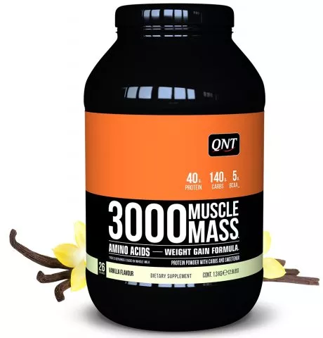 QNT 3000 Muscle Mass Vanilka - 1,3 kg