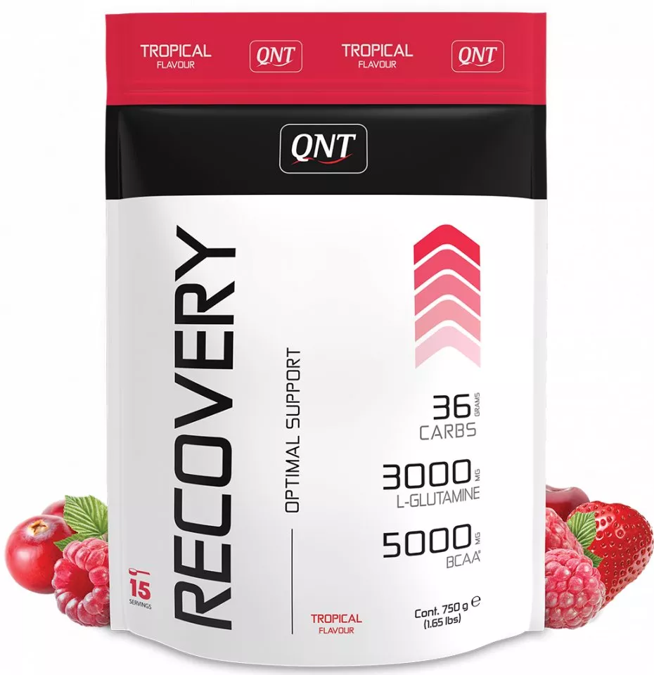 Regenerační sacharidový nápoj v prášku QNT tropické ovoce 750g