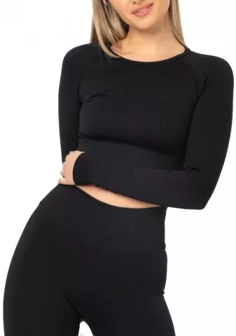 Ribbed Seamless Crop LS