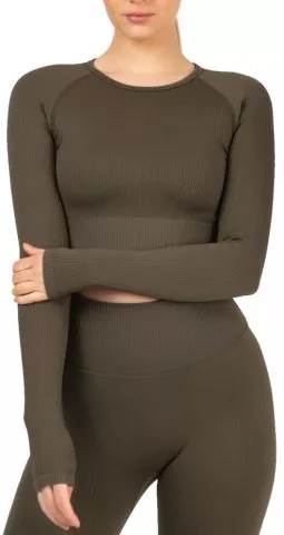 Ribbed Seamless Crop LS