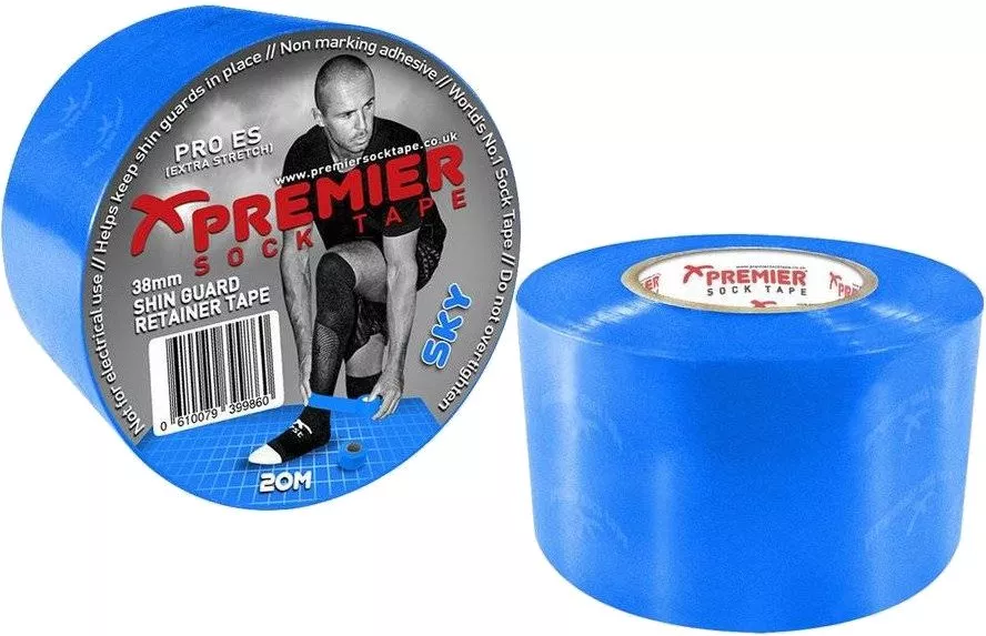 Ταινία Premier Sock SHIN GUARD RETAINER TAPE PRO ES 38mm - Sky