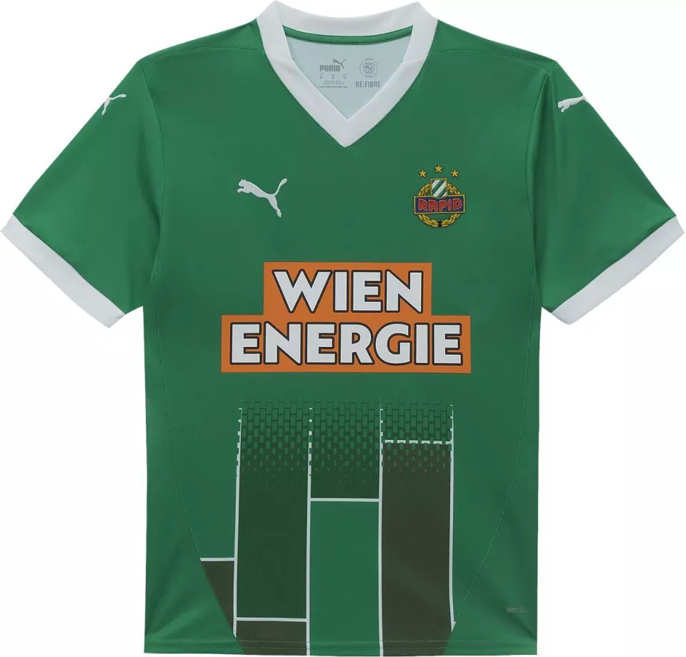 Dětský fotbalový dres s krátkým rukávem Puma SK Rapid Wien 2024/25, domácí