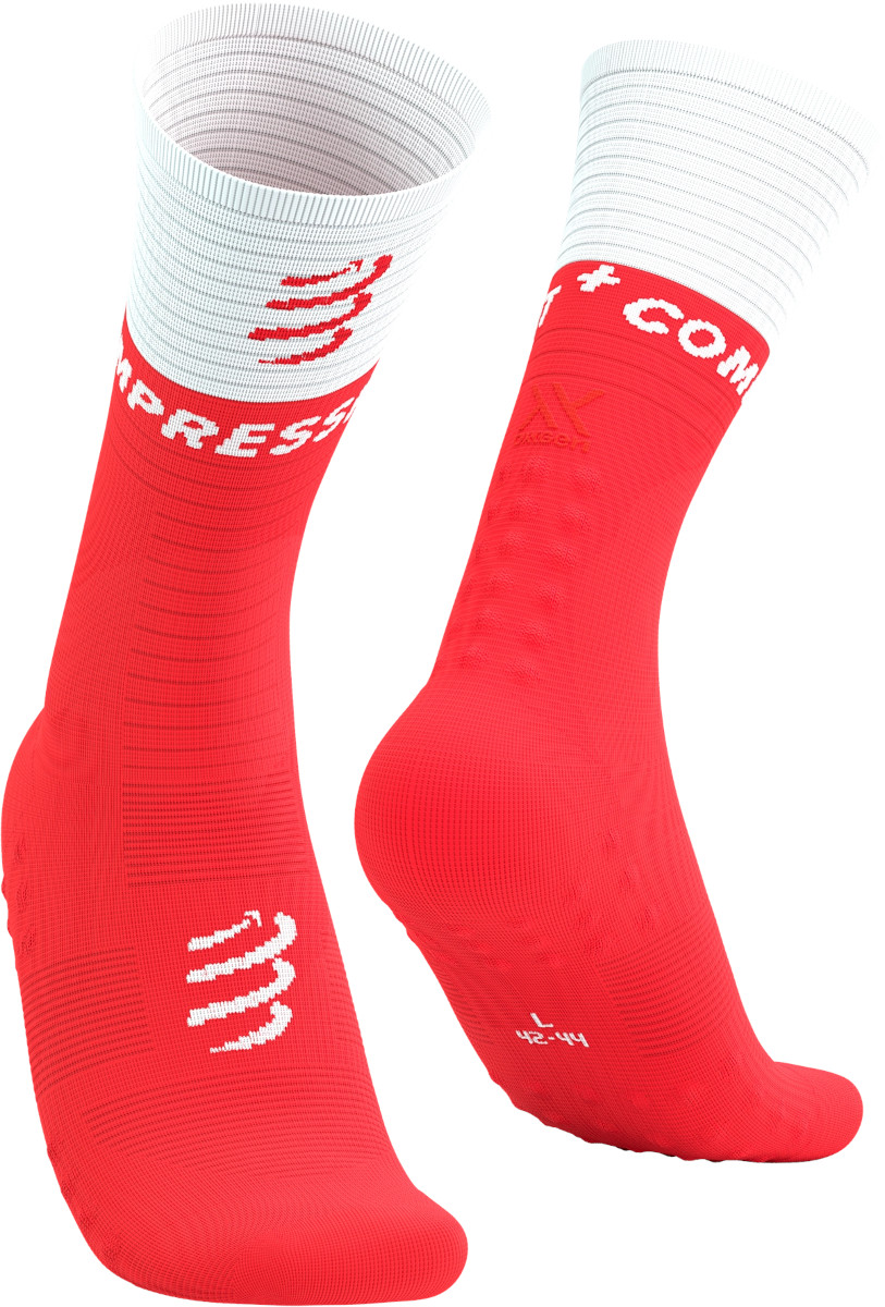 Compressport Mid Compression Socks V2.0 Sokken, T2, Rood