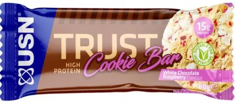 Trust Cookie Bar bílá čokoláda s malinou 60g