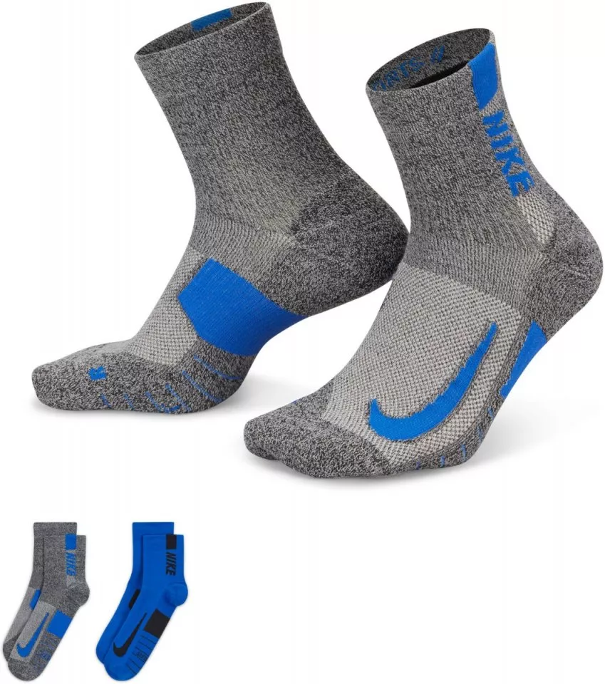 Nike Multiplier Running Ankle Socks 2 Pair Top4Running