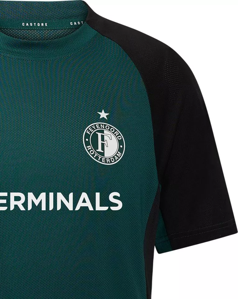 Castore Feyenoord Rotterdam Rise Pro Coaches Training Shirt Kids Póló