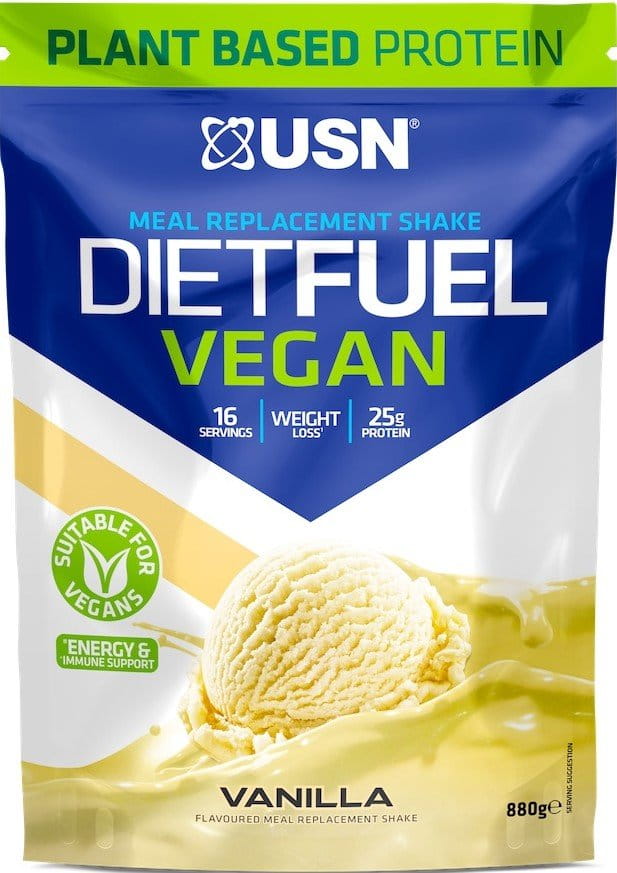 Veganský proteinový prášek USN Diet Fuel Vegan 880g vanilka