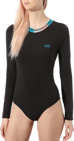 WM TRI CHECK LS BODYSUIT