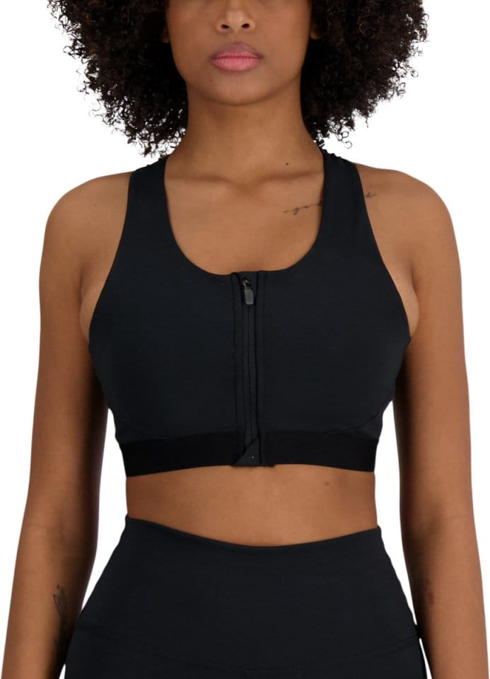 BH New Balance Sleek Medium Support Pocket Zip Front Bra