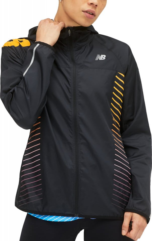Casaco com capuz New Balance Reflective Accelerate Windcheater Jacket