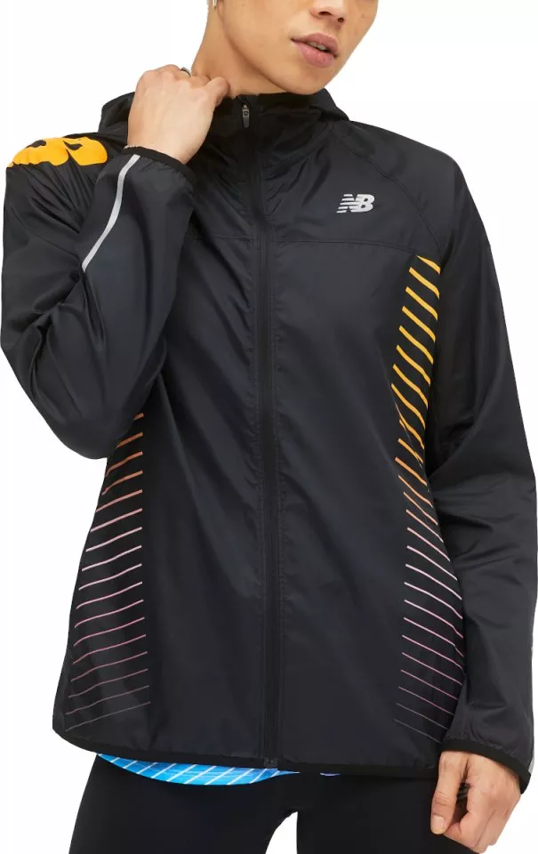 Casaco com capuz New Balance Reflective Accelerate Windcheater Jacket
