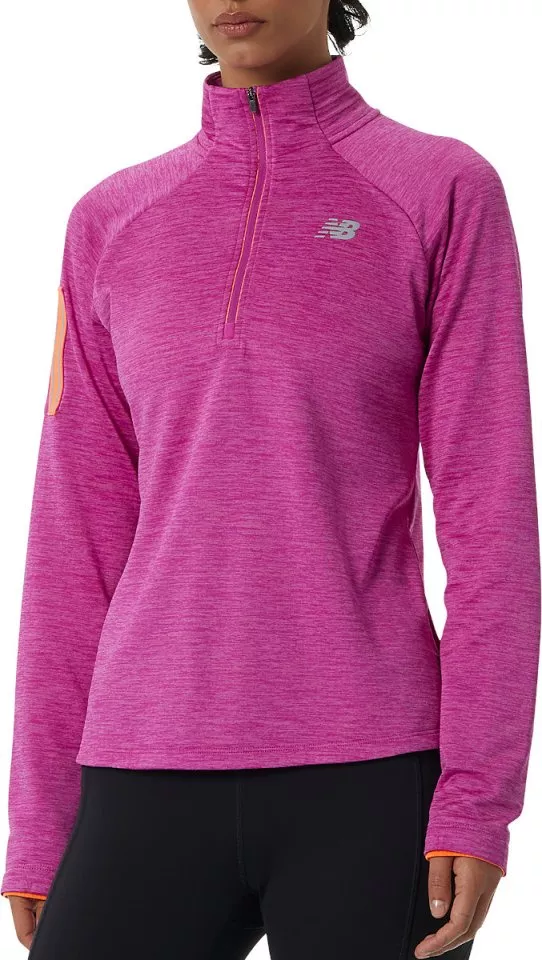 Majica dugih rukava New Balance NB Heat Grid Half Zip