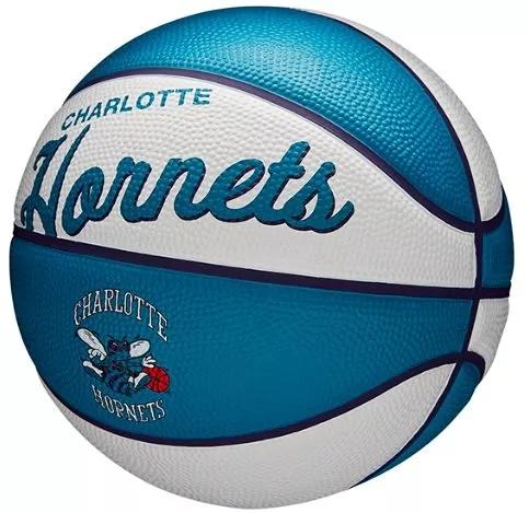 Wilson NBA TEAM RETRO BASKETBALL MINI CHAR HORNETS Labda