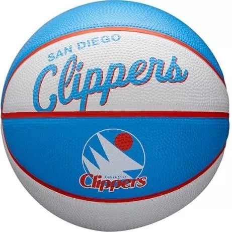 Basketbalový míč Wilson NBA Team Retro Mini Los Angeles Clippers