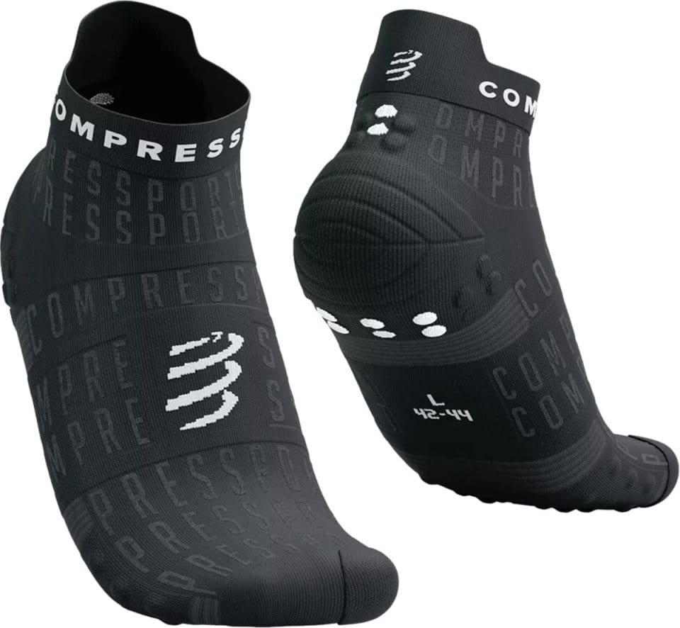Compressport Pro Racing Socks v4.0 Run Low - Black Edition 2023 Zoknik