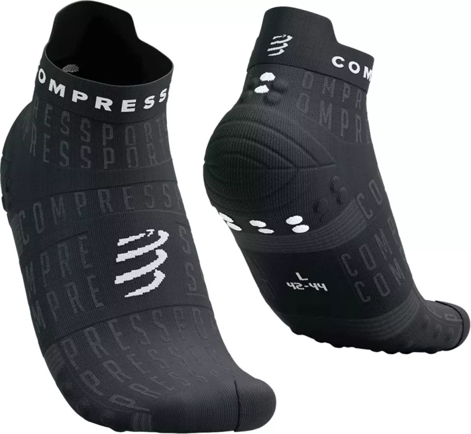 Compressport Pro Racing Socks v4.0 Run Low - Black Edition 2023 Zoknik