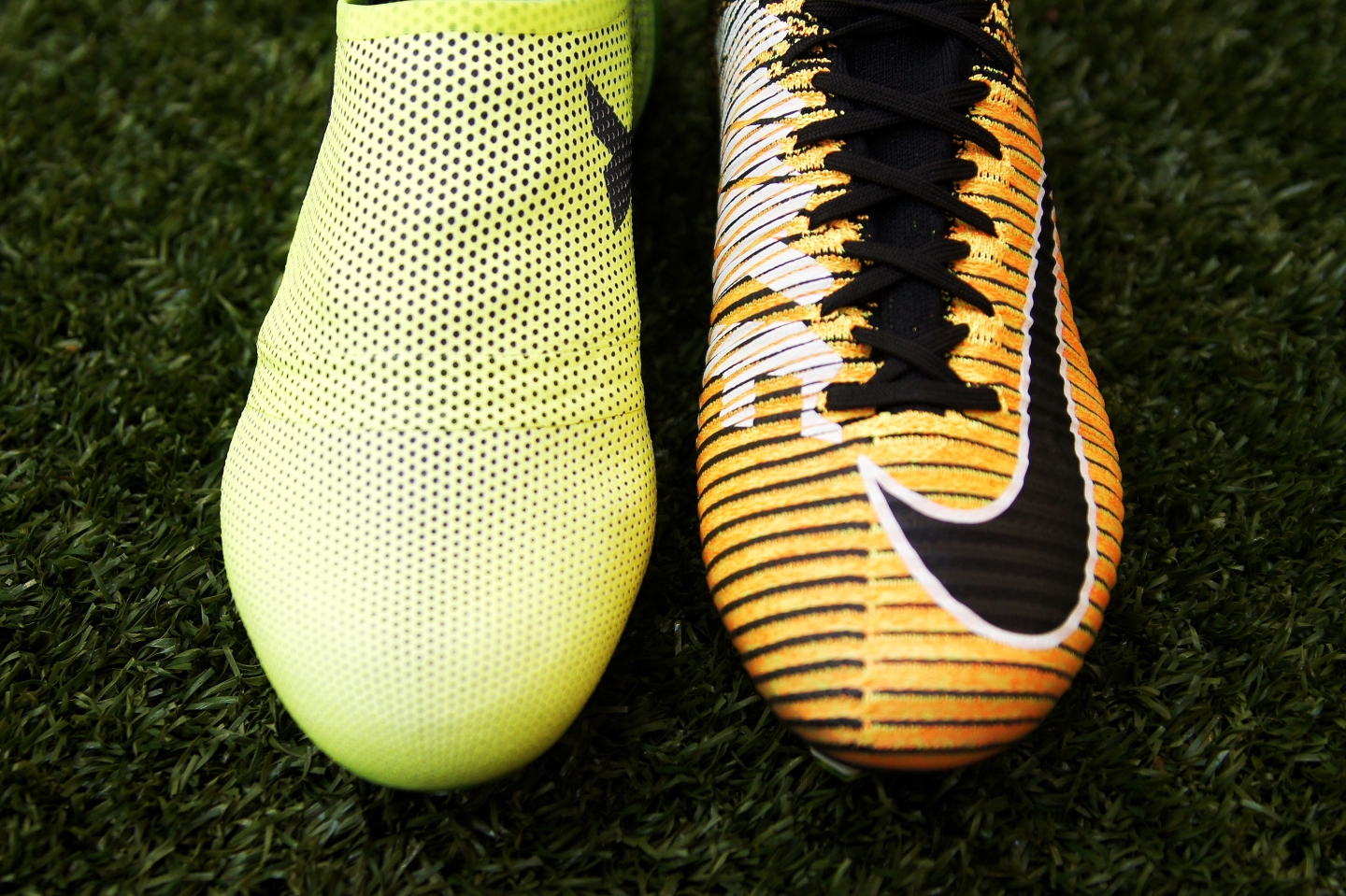 football shoes nike and adidas