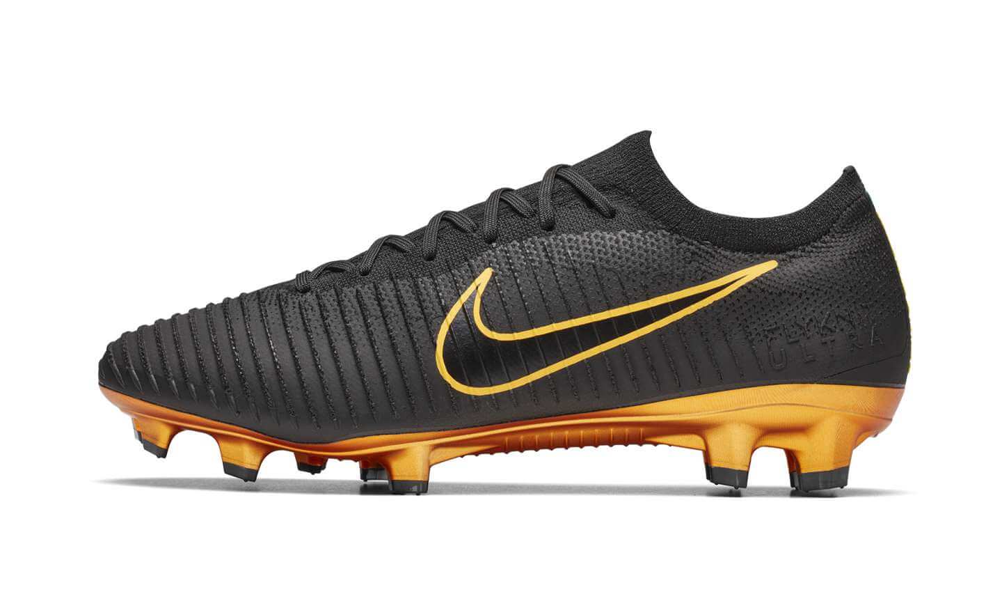 nike mercurial flyknit black and gold