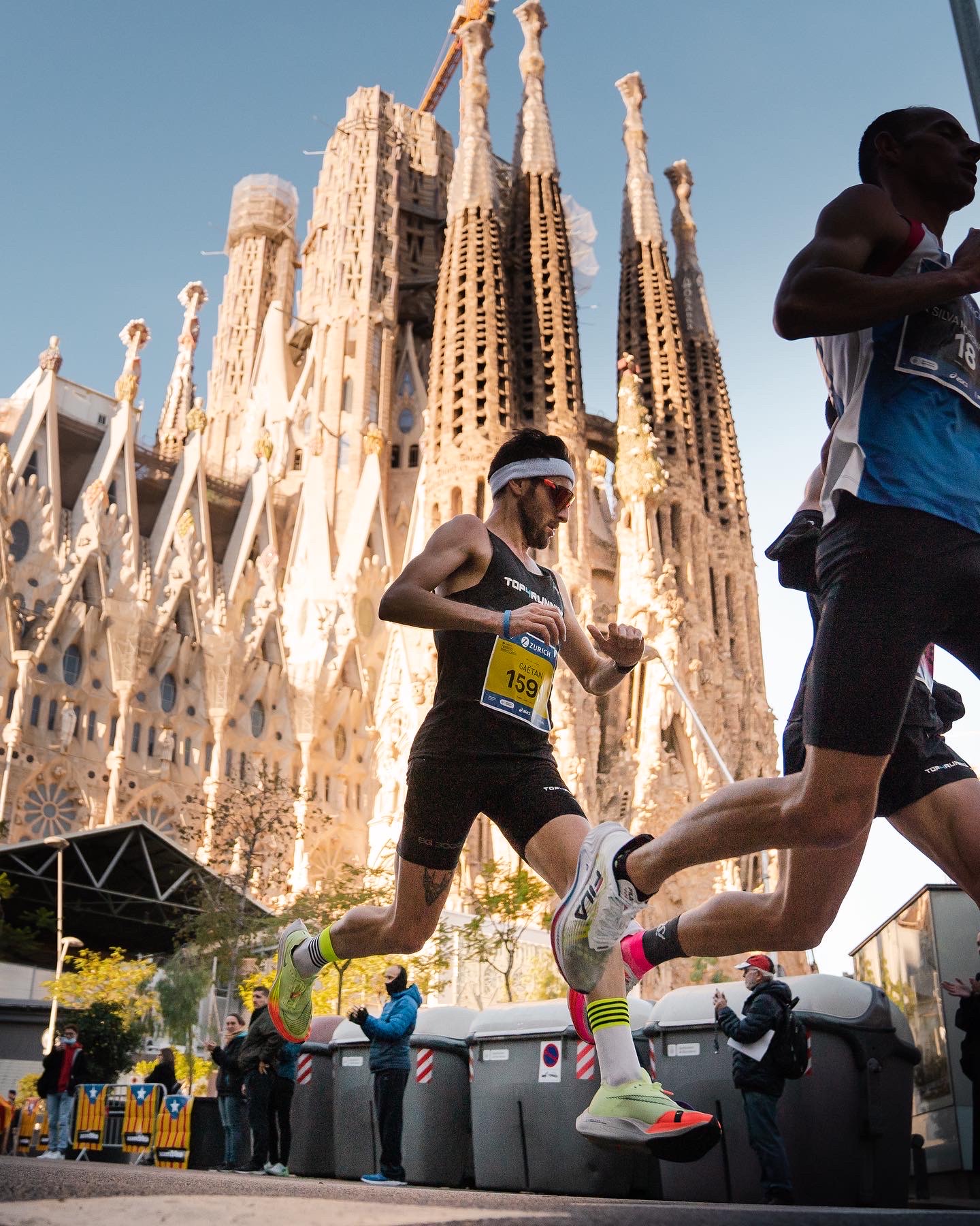 Gaëtan Cals running Barcelona Marathon