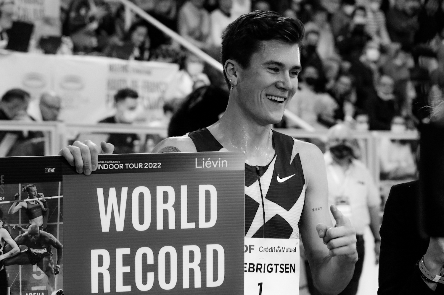 Jakob 1500m record at Liévin Meeting
