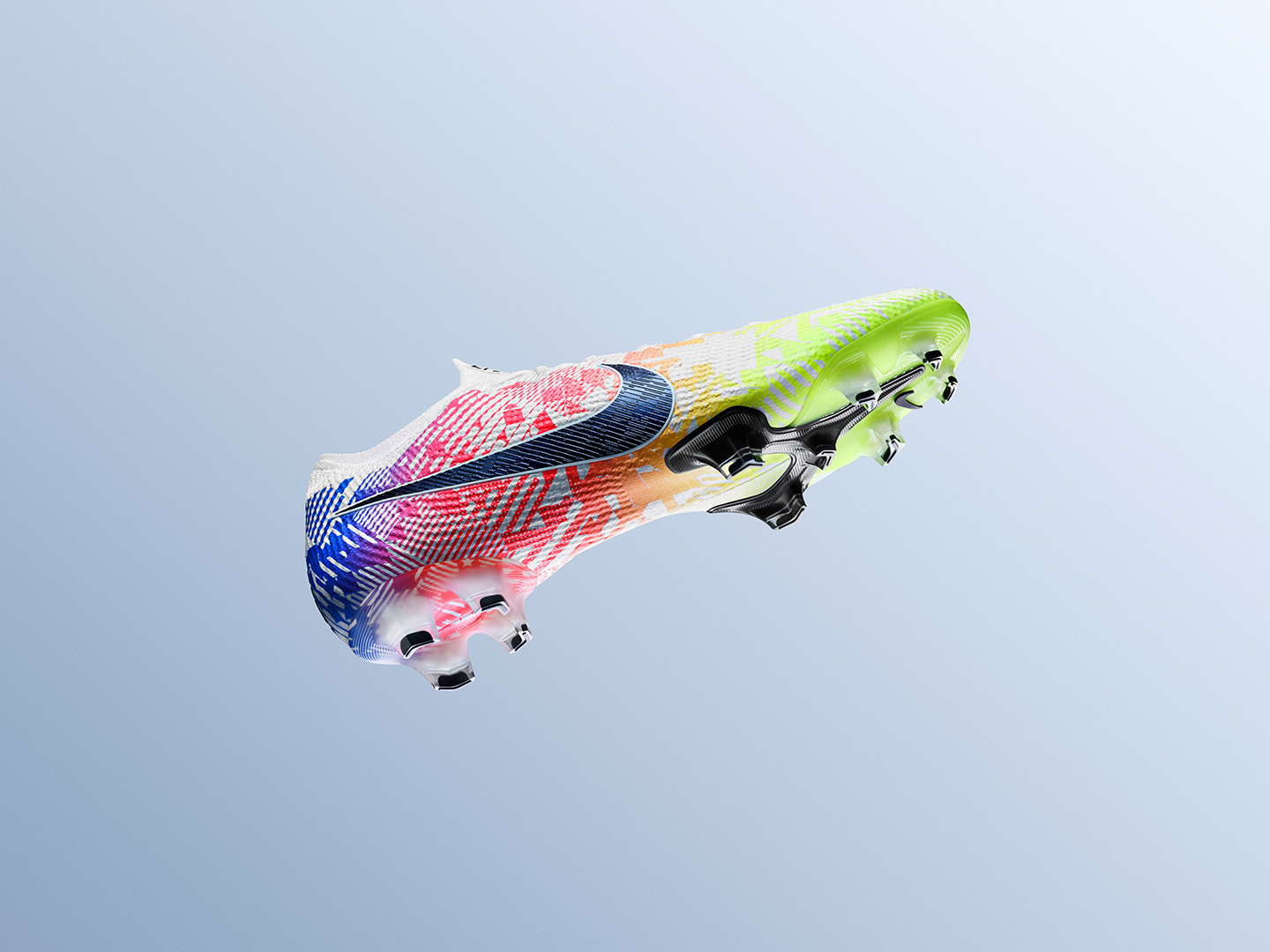 Nike Mercurial Vapor 13 PRO FG Voetbalschoenen Blauw Wit.