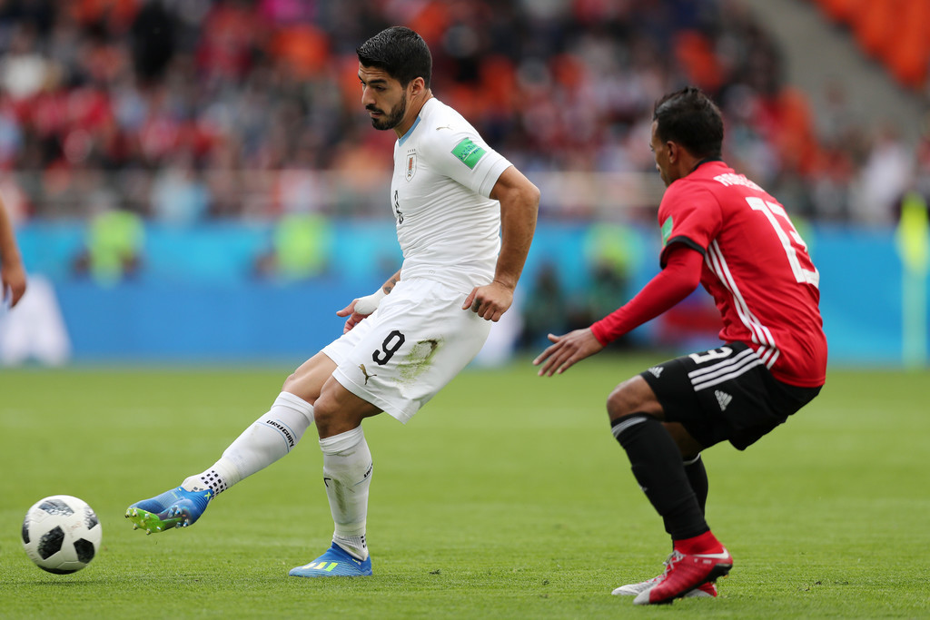 Luis Suarez in Uruguay´s kit