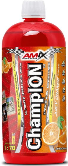 Sportovní energetický nápojový koncentrát Amix ChampION Sports Fuel 1000 ml pomeranč