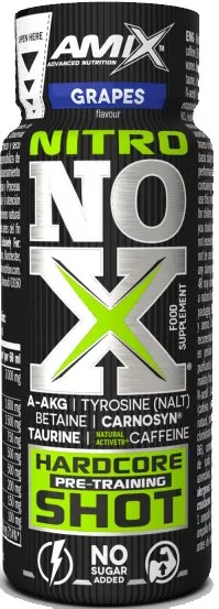 Tekutý předtréninkový stimulant (Pre-Workout) Amix NitroNox Shot 60ml hroznové víno
