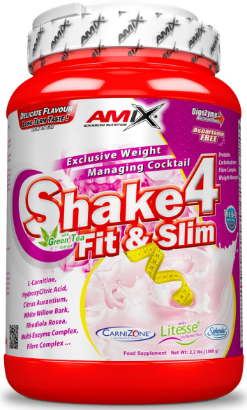 Fehérje ital porban Amix Shake 4 Fit&Slim 500g