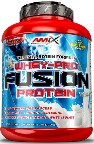 Syrovátkový proteinový prášek Amix Whey Pro Fusion-2,3kg čokoláda