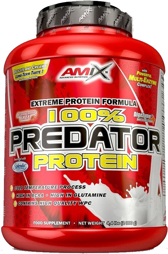 Srvátkový proteínový prášok Amix 100% Predator 2kg jahoda