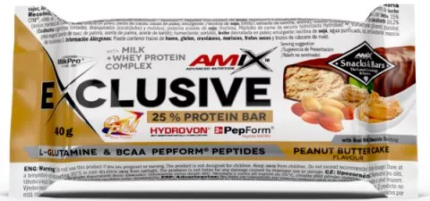 Amix Exclusive Protein Bar-40g-Peanut-Butter-Cake