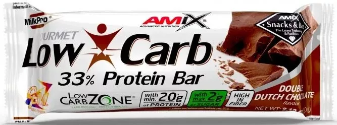 Protein bar Amix Low-Carb 33% Protein 60g Double Dutch Chocolate