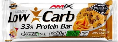 Amix Low-Carb 33% Protein Bar 60g - Peanut Butter Cookies