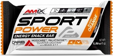 Energetická tyčinka s kofeínom Amix Sport Power 45g krvavý pomaranč