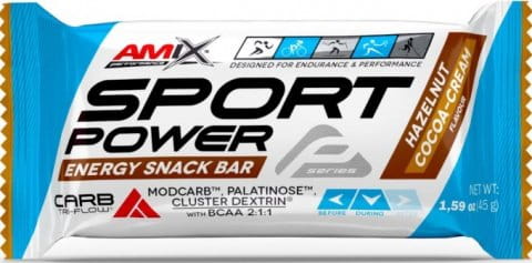 Amix Sport Power Energy Snack Bar-45g-Hazelnut-Cocoa Cream
