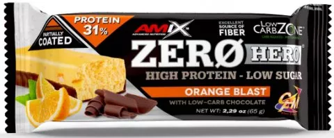 Amix Zero Hero 31% Protein Bar-65g-Orange Blast
