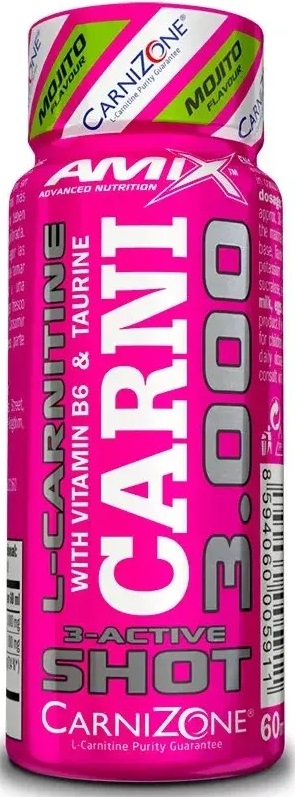 L-carnitină cu taurină Amix Carni Shot 3000mg 60ml