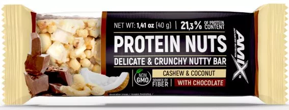 Eiwitreep met noten Amix Protein Nuts 40g