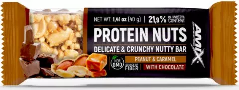 Amix Protein Nuts Bar-40g-Peanut-Caramel