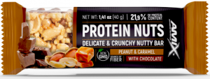 Amix Protein Nuts Bar-40g-Peanut-Caramel